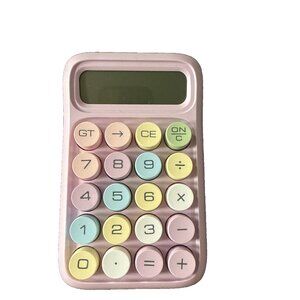 Pastel Calculator with Large Buttons